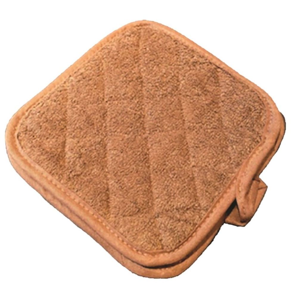 Ctc Brown Terry Square Pot Holder, 8 Inch -- 12 Per Case