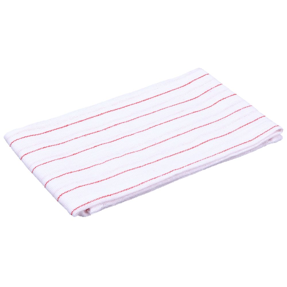 Red Stripe Glass Towel