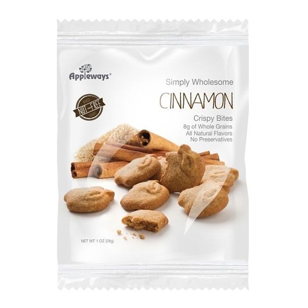 Appleways Whole Grain Cinnamon Crispy Bites, 1 Ounce -- 108 Per Case
