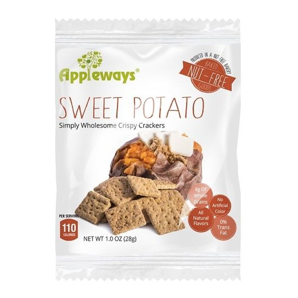 Appleways Whole Grain Sweet Potato Cracker, 1.0 Ounce -- 108 Per Case