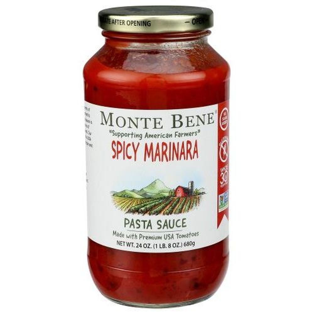 Monte Bene Spicy Marinara Pasta Sauce, 24 Ounce -- 6 Per Case