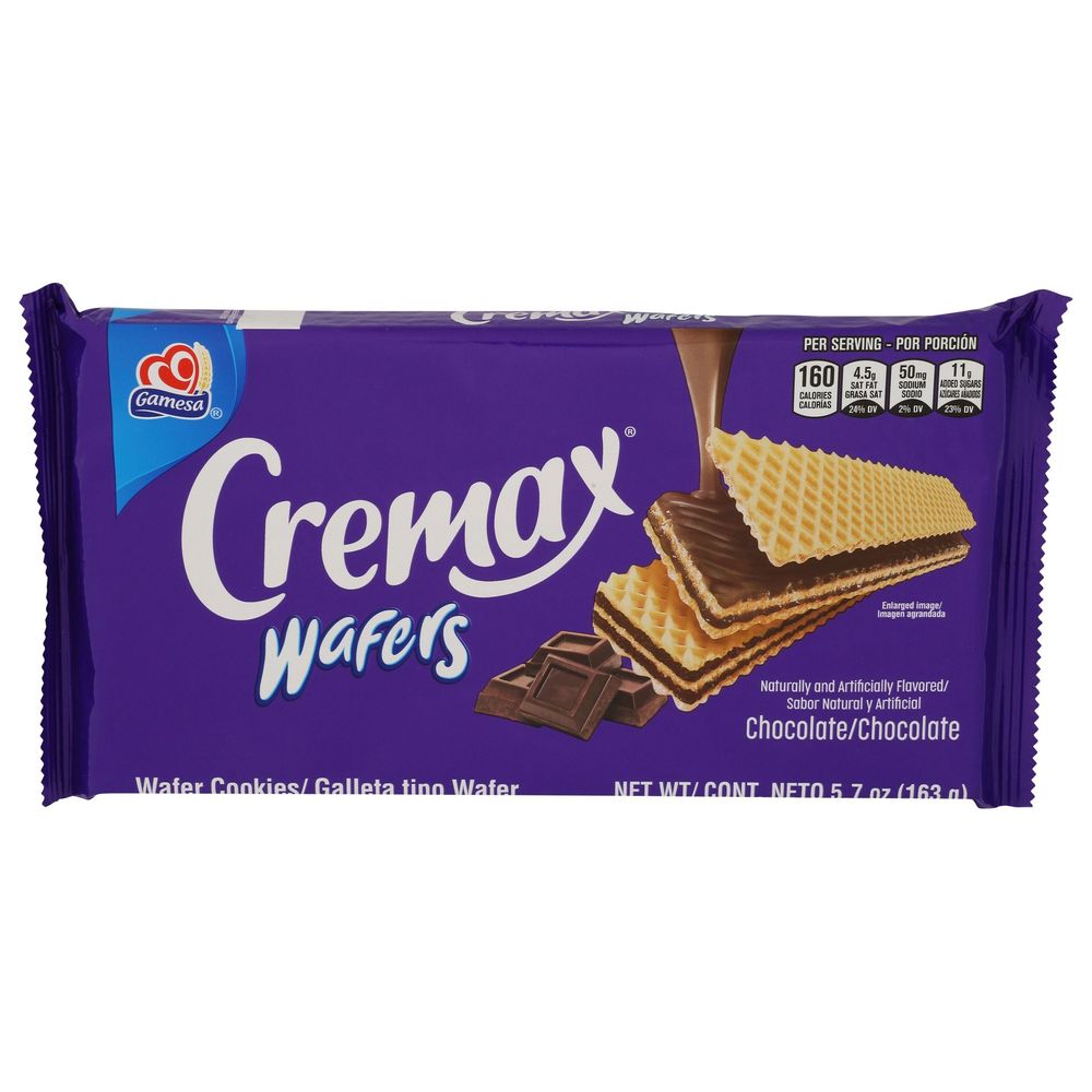 Gamesa Cremax Chocolate Wafers, 5.7 Ounce -- 19 Per Case