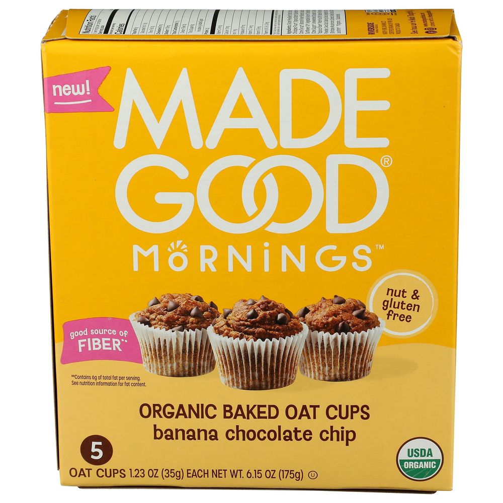 Organic Banana Chocolate Chip Baked Oat Cup
