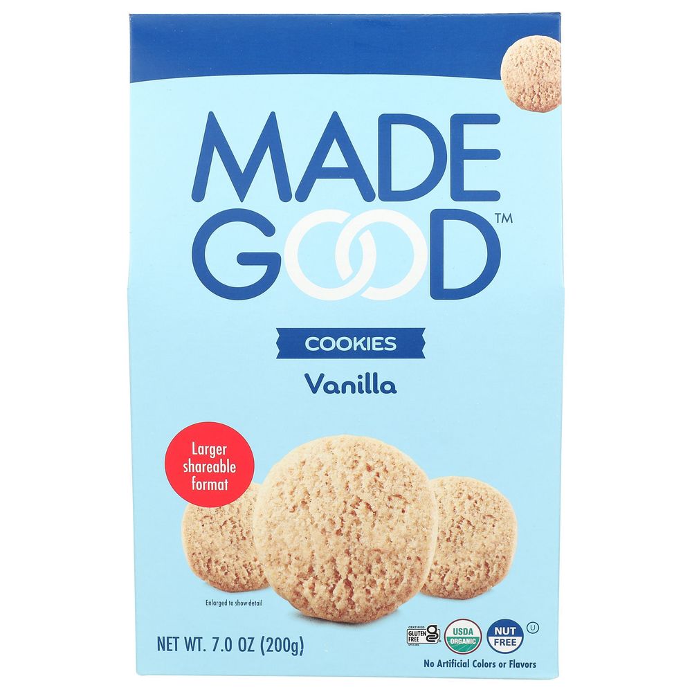Madegood Organic Vanilla Crunchy Cookies, 7 Ounce -- 6 Per Case