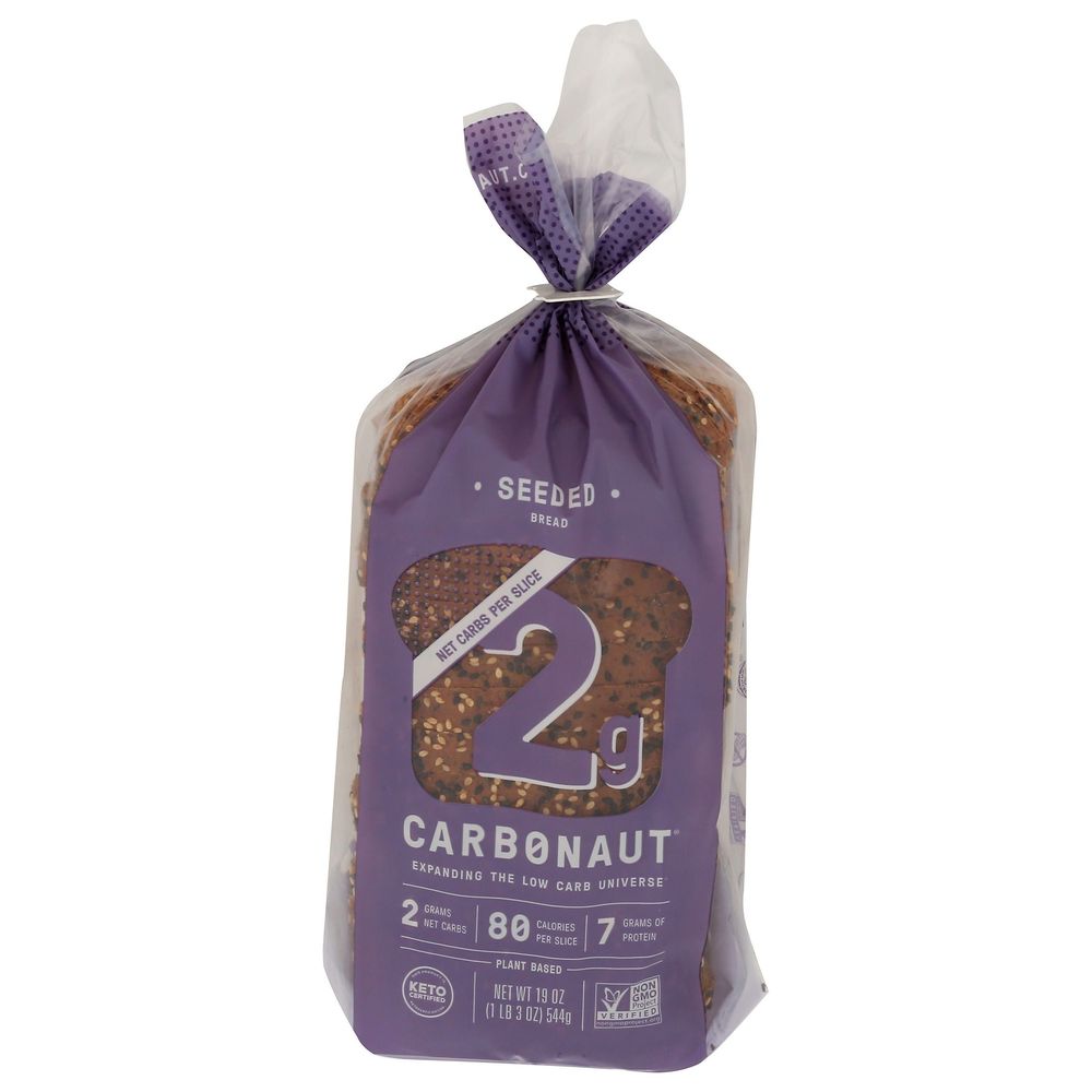 Carbonaut Low Carb Plant Based Seeded Bread, 19 Ounce -- 8 Per Case