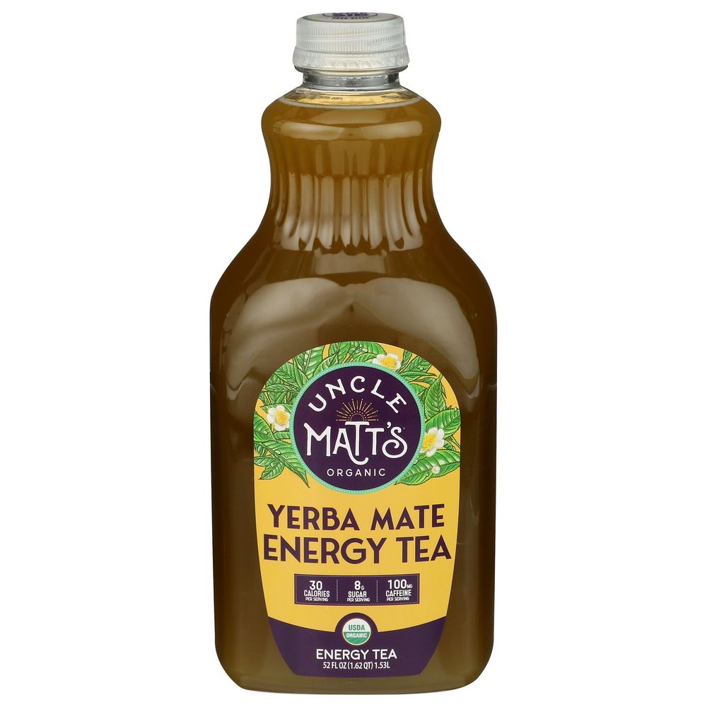 Uncle Matt's Organic Yerba Mate Energy Tea, 52 Fluid Ounce -- 6 Per Case