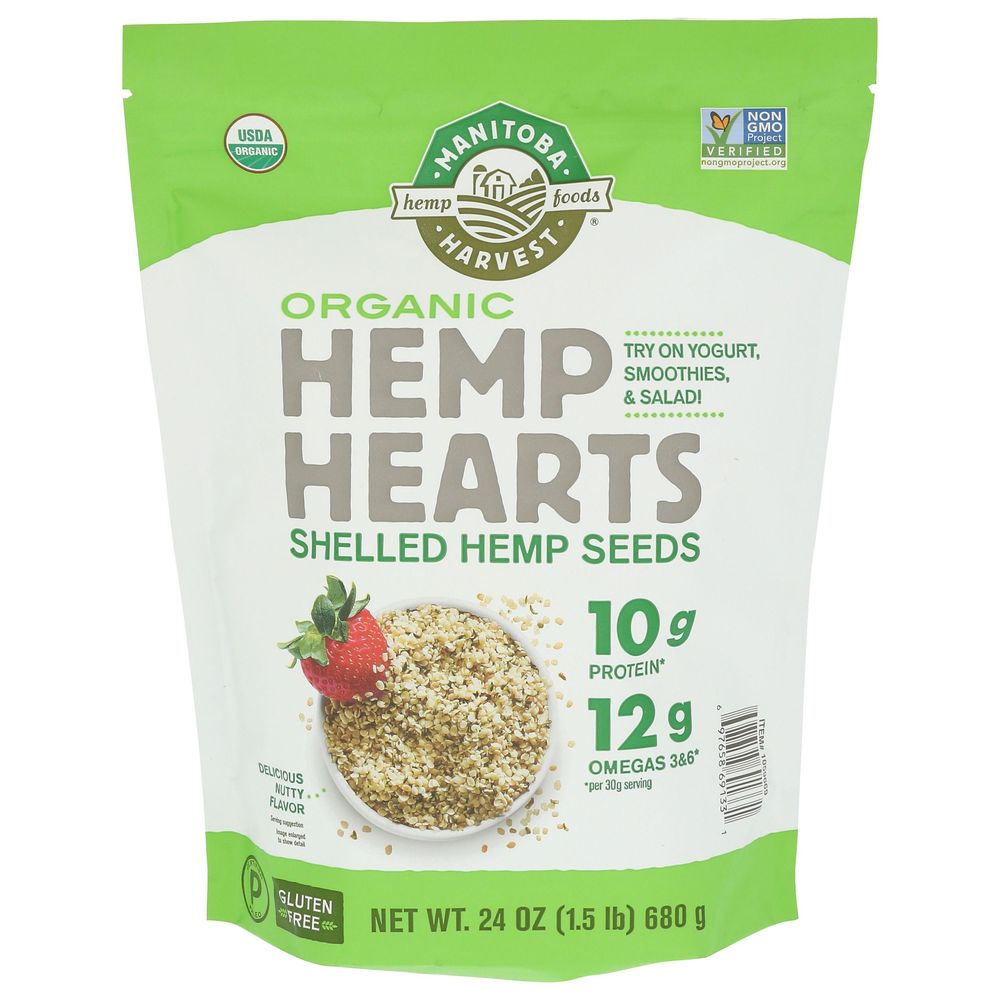 Organic Hemp Hearts Shelled Hemp Seeds