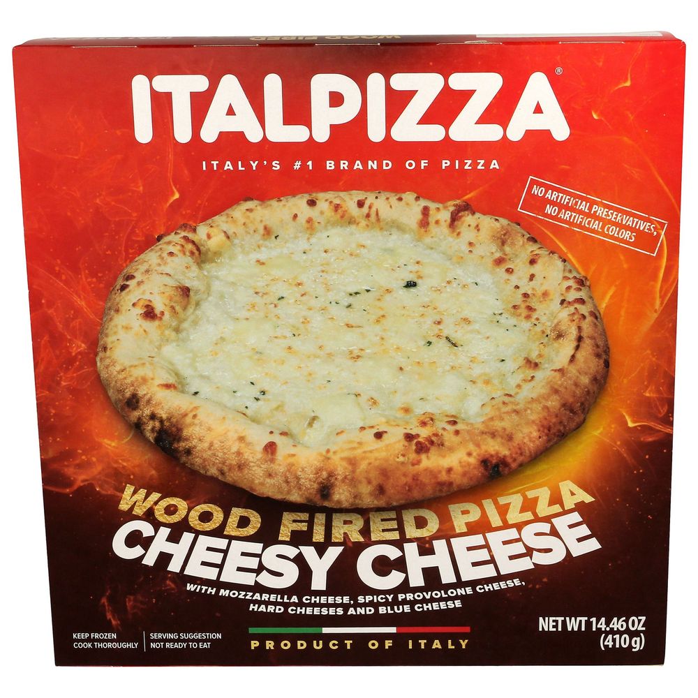 Italpizza Cheesy Cheese Wood Fired Pizza, 14.46 Ounce -- 10 Per Case