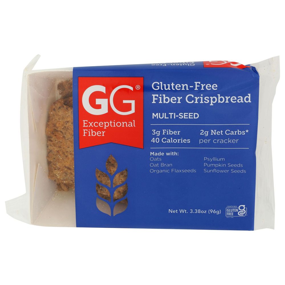Gg Gluten Free Multi Seed Fiber Crispbread, 3.38 Ounce -- 8 Per Case