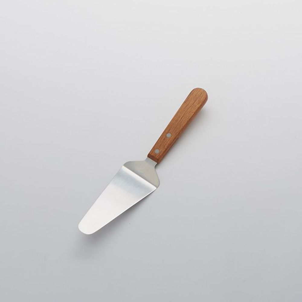American Metalcraft Stainless Steel Pie Server With Wooden Handle, 10 Inch Overall Length