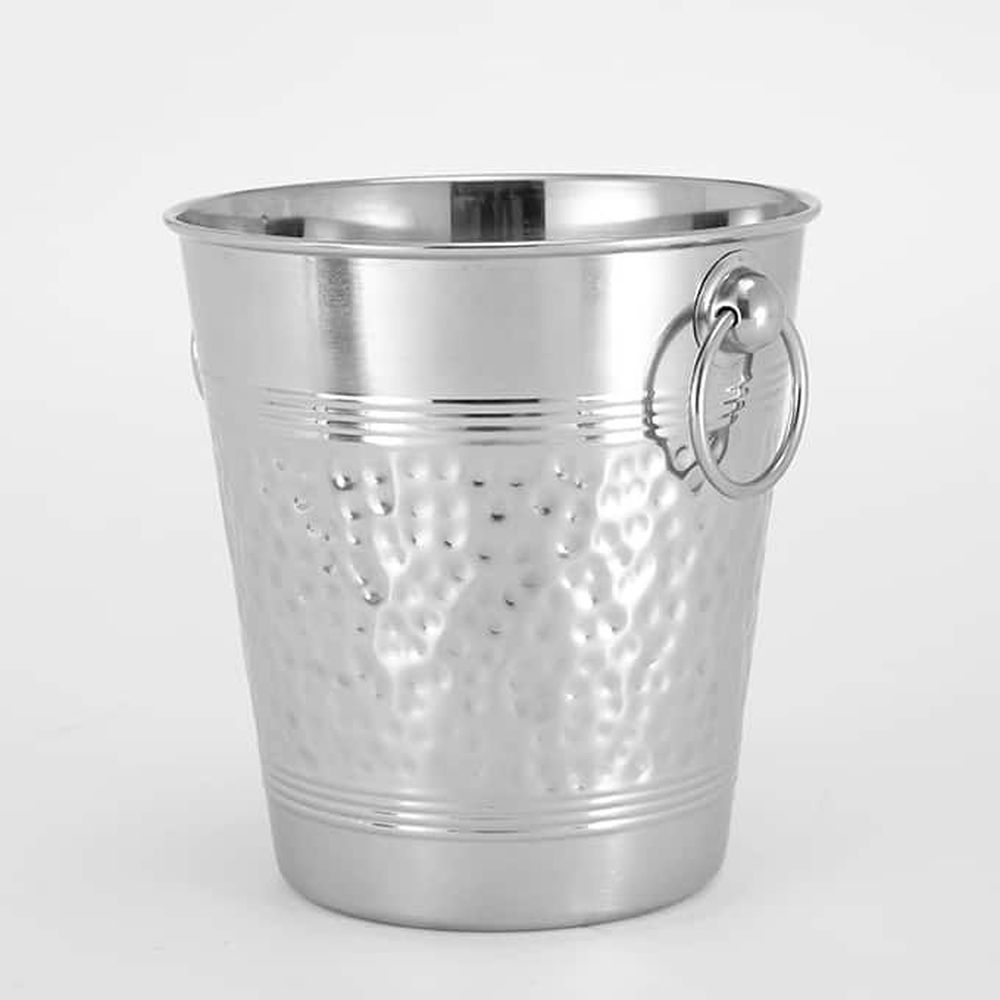 American Metalcraft Hammered Stainless Steel Wine Bucket, 8 Inch Dia. X 8-1/2 Inch Height