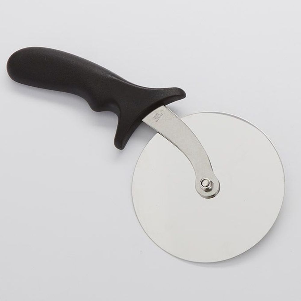 American Metalcraft Stainless Steel Pizza Cutter With Black Plastic Handle, 5 Inch Dia.