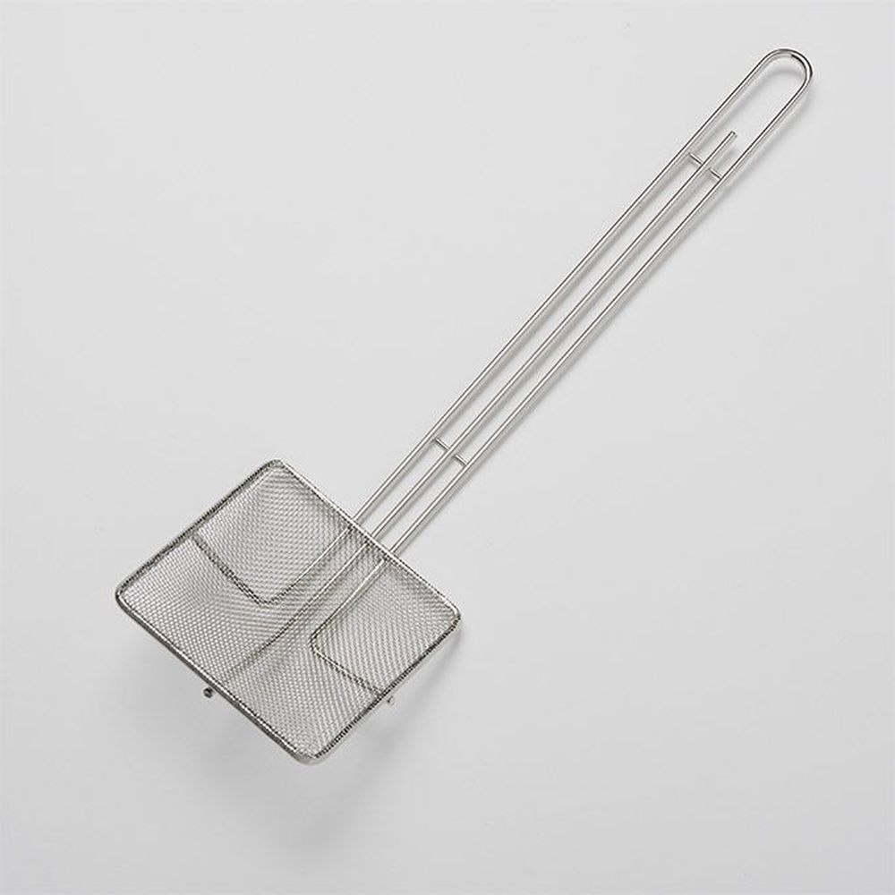 American Metalcraft Nickel-plated Steel 5 Inch Fine Mesh Square Skimmer With 14 Inch Handle