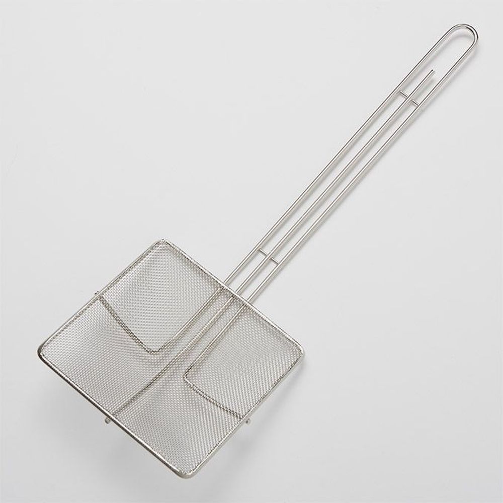 American Metalcraft Nickel-plated Steel 7 Inch Fine Mesh Square Skimmer With 14 Inch Handle