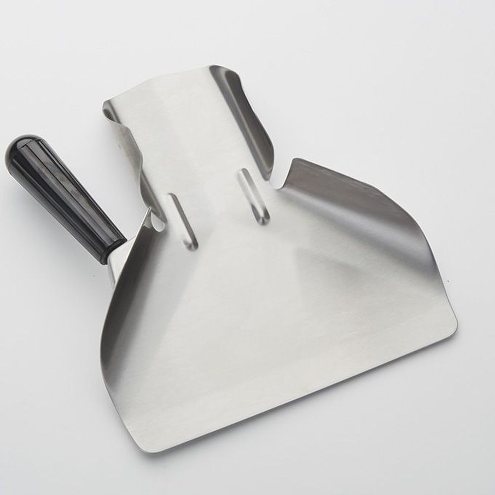American Metalcraft Stainless Steel French Fry Scoop With Plastic Right Handle, 8-7/8 X 8-1/2 X 2-1/2 Inch