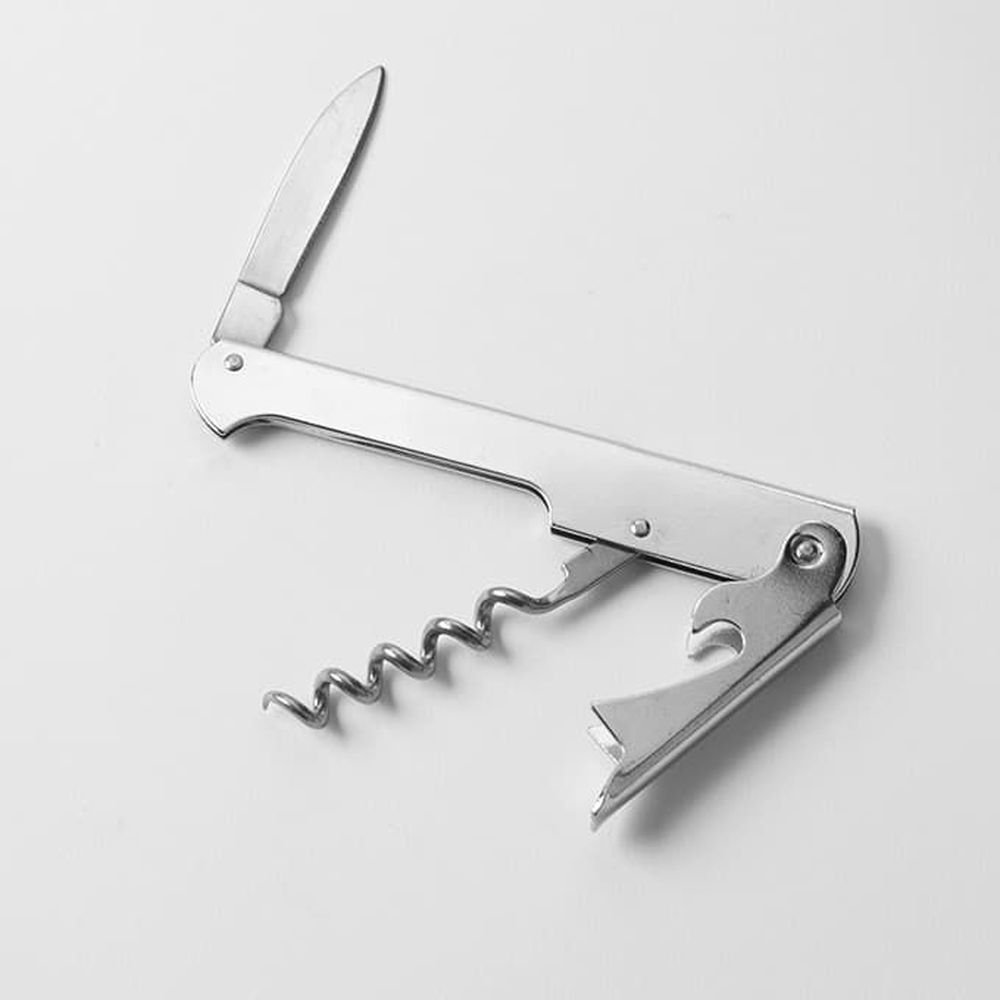 American Metalcraft Stainless Steel Straight Knife Waiters Corkscrew, 4-1/2 X 7/8 X 7/8 Inch