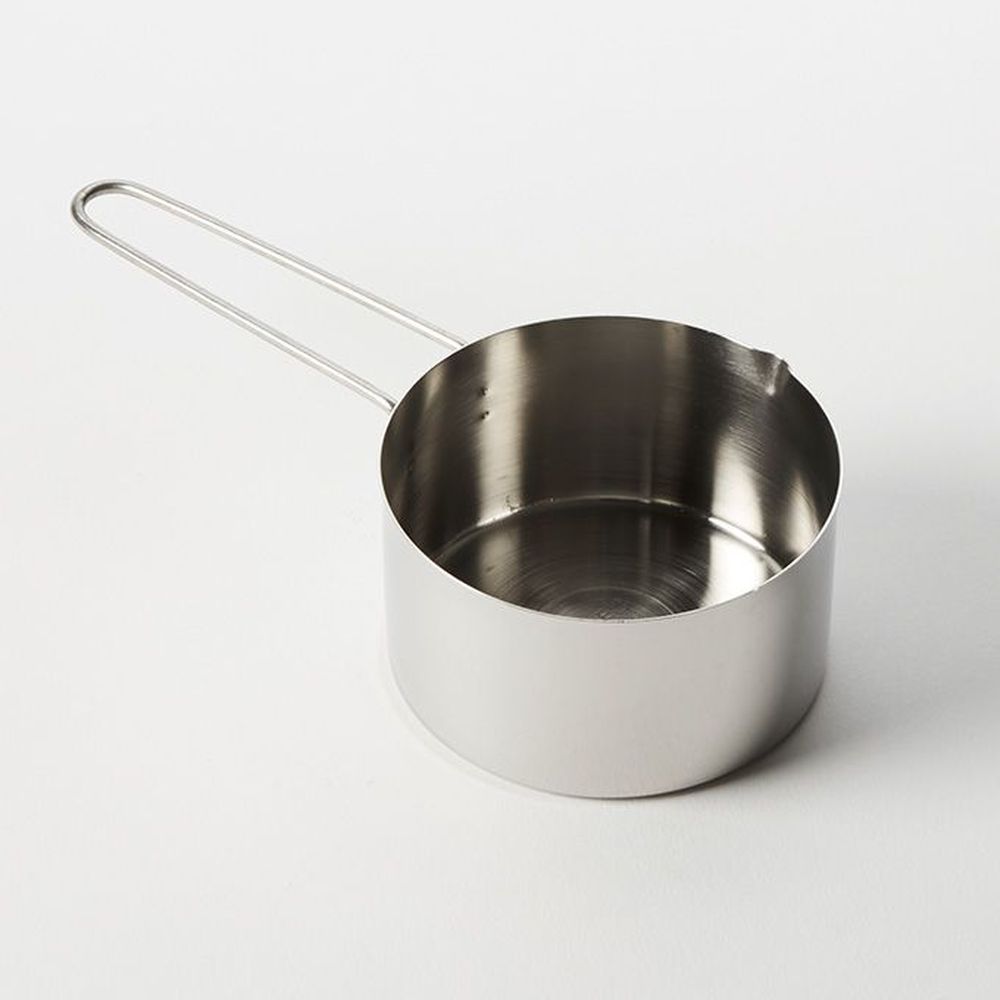 American Metalcraft Stainless Steel 1 1/4 Cup Measuring Cup With 6-1/2 Inch Length Wire Short Handle
