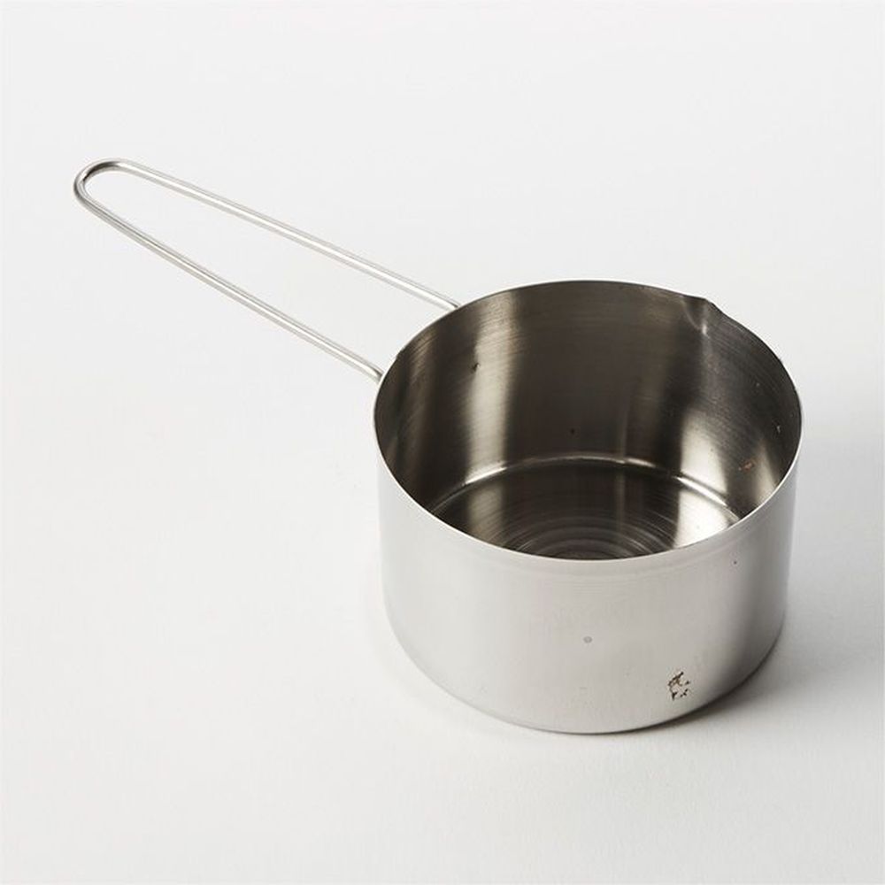 American Metalcraft Stainless Steel 1-1/2 Cup Measuring Cup With 6-1/2 Inch Length Wire Short Handle