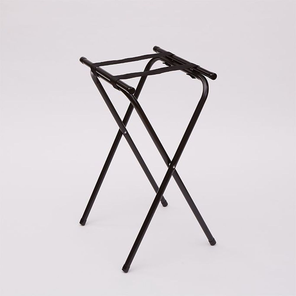 American Metalcraft Black Chrome Deluxe Metal Tray Stand, 19 1/2 X 15 X 31 Inch