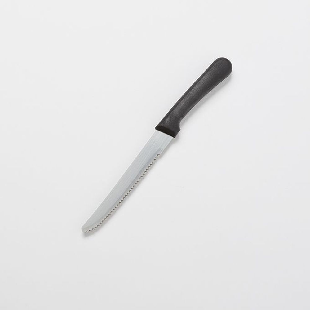 American Metalcraft Stainless Steel Round Tip Steak Knife With Black Plastic Handle, 9 Inch -- 12 Per Case