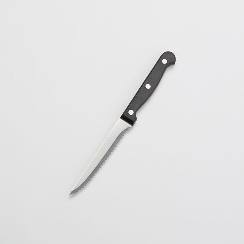 American Metalcraft Stainless Steel Black Pom Full Tang Steak Knife With Pointed Tip, 8 3/4 Inch -- 12 Per Case