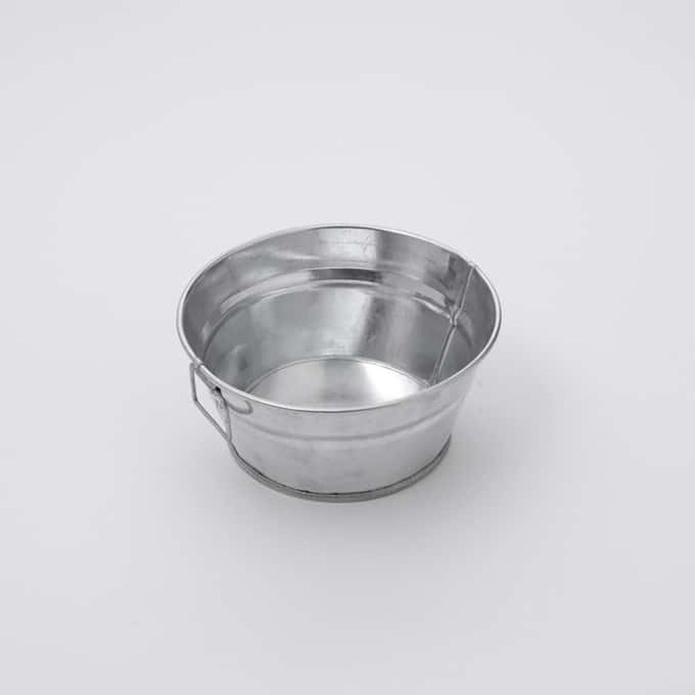 American Metalcraft Natural Galvanized Steel 27 Ounce Tub, 6 Inch Dia. X 3 Inch