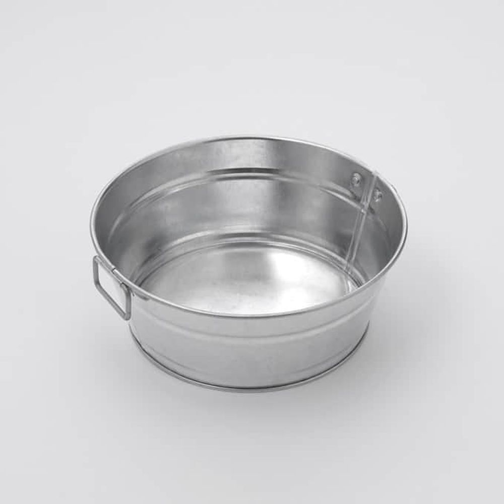 American Metalcraft Natural Galvanized Steel 37 Ounce Tub, 8 Inch Dia. X 3 Inch