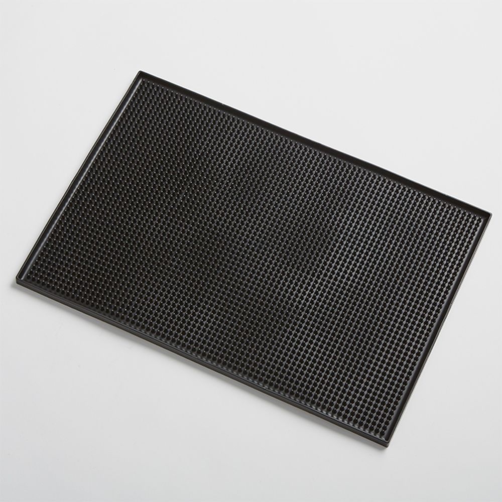 American Metalcraft Black Rubber Bar Service Mat, 12 X 18 Inch