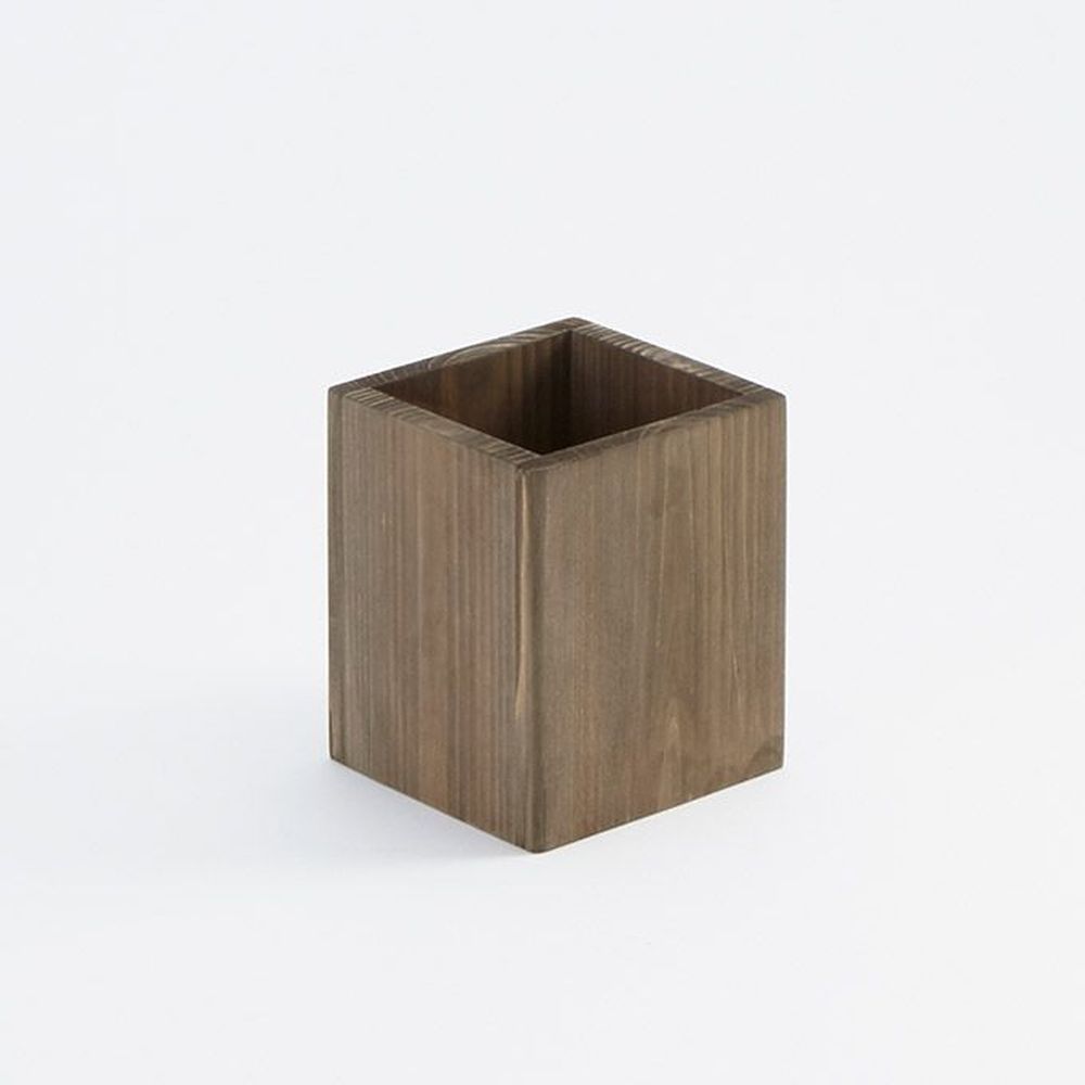 American Metalcraft Vintage Brown Fir Wood Box, 3-7/8 X 4-3/4 Inch