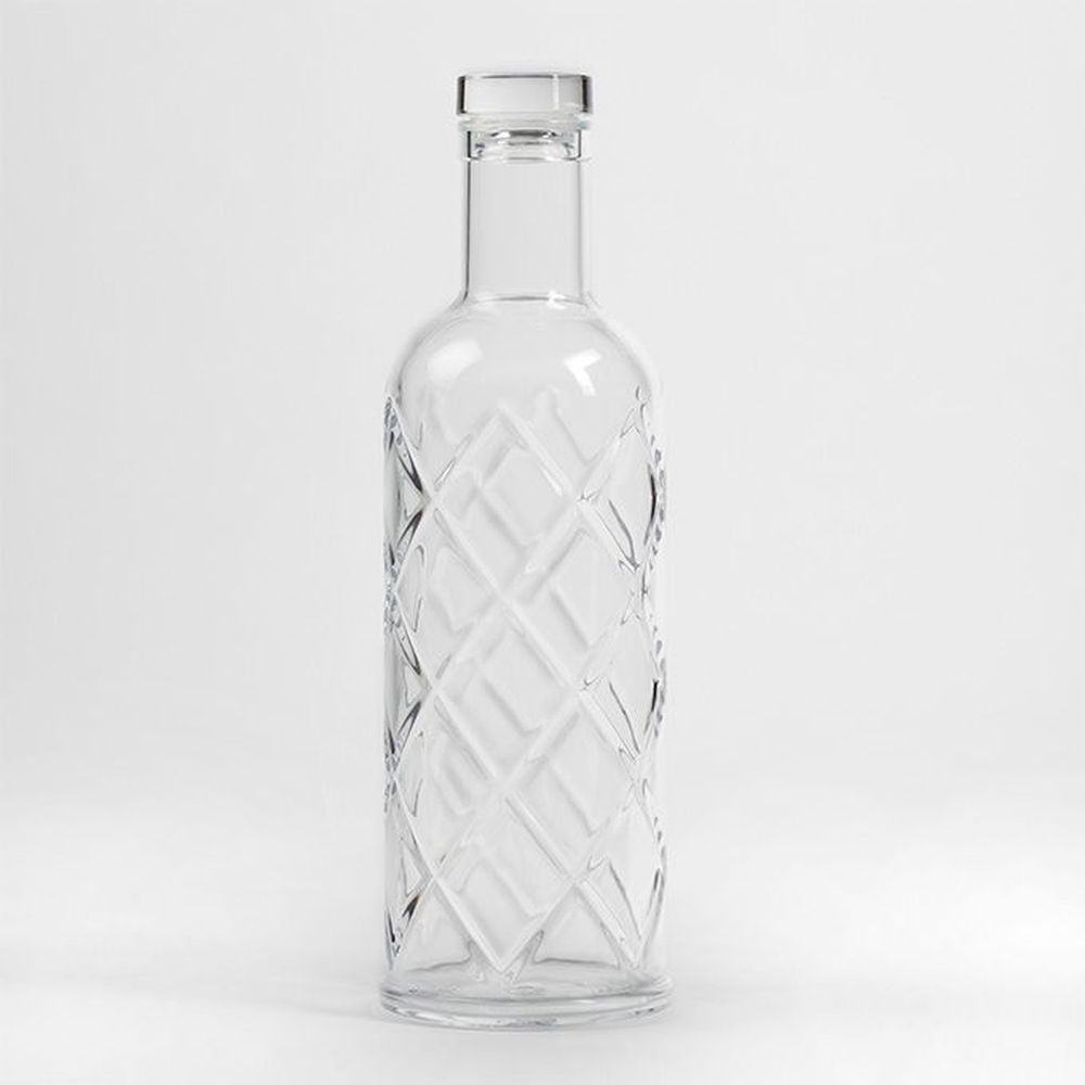 American Metalcraft Clear Acrylic 34 Ounce Diamond Water Bottle, 3-1/2 Inch Dia. X 11-1/4 Inch Height