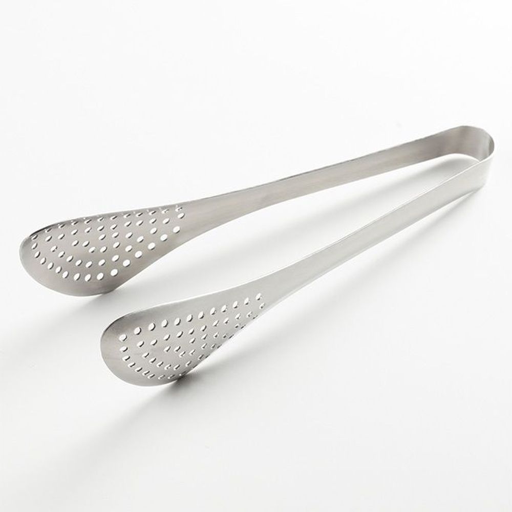 American Metalcraft Stainless Steel Satin Finish Perforated Serving Tong, 8-1/2 X 2-1/2 X 2-1/2 Inch Height