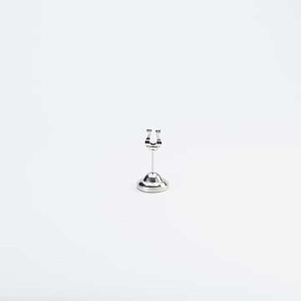 American Metalcraft Stainless Steel Harp Style Weighted Number Stand, 2-1/4 Inch Dia. X 4 Inch Height