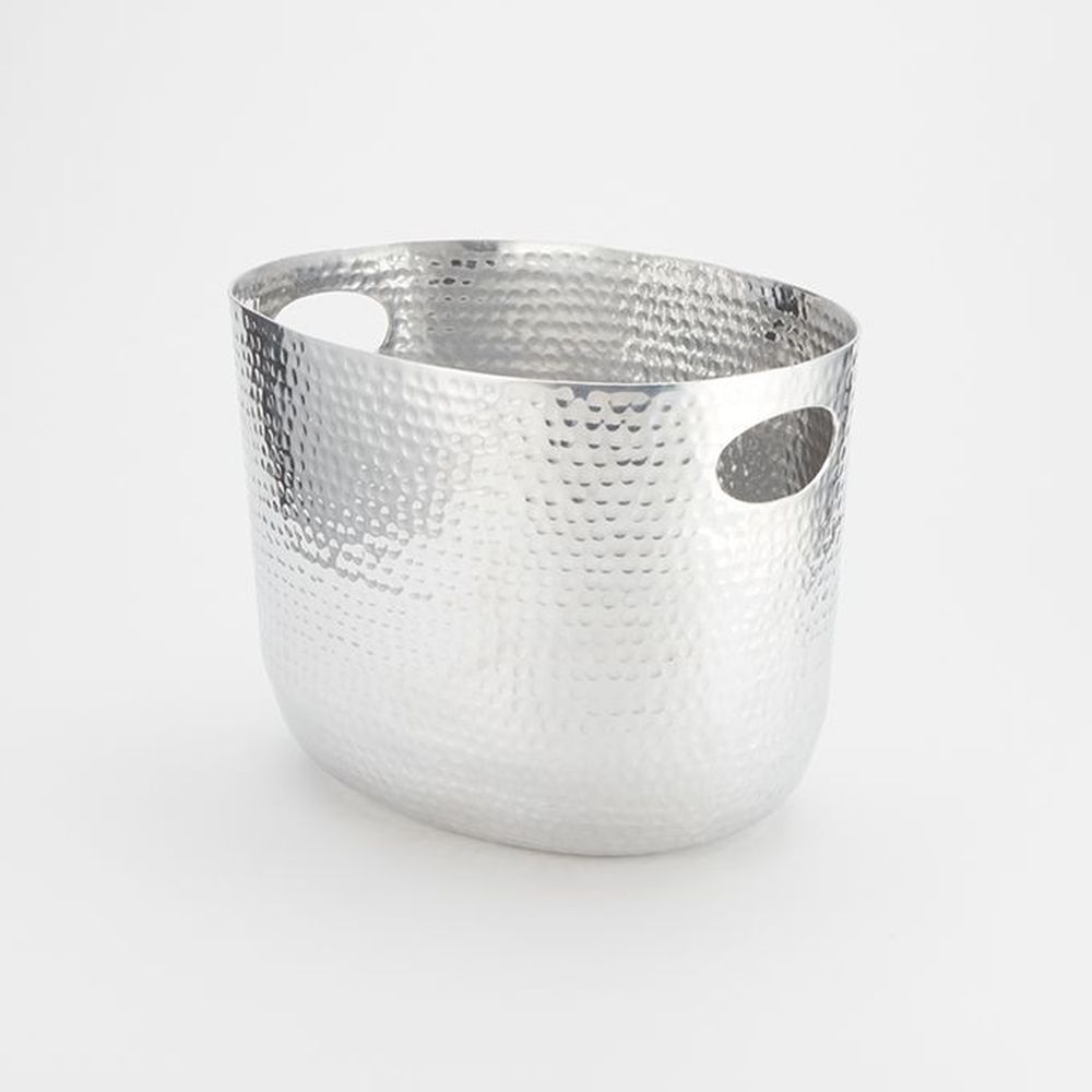 American Metalcraft Silver Hammered Aluminum 7 3/4 Quart Beverage Tub, 12 X 9-1/8 X 8 3/4 Inch