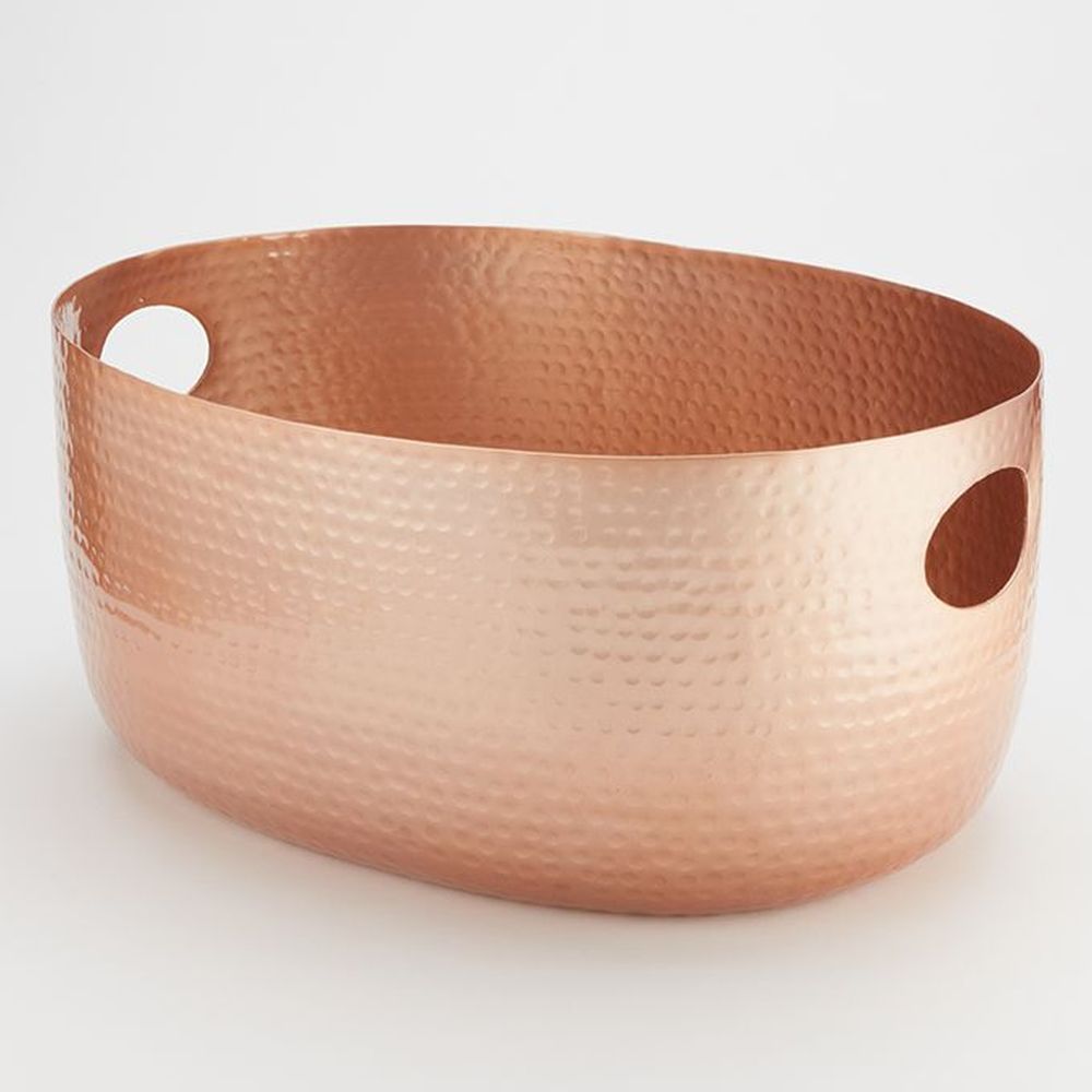 American Metalcraft Copper Hammered Aluminum 16 1/4 Quart Beverage Tub, 19 X 14-1/4 X 8-3/8 Inch