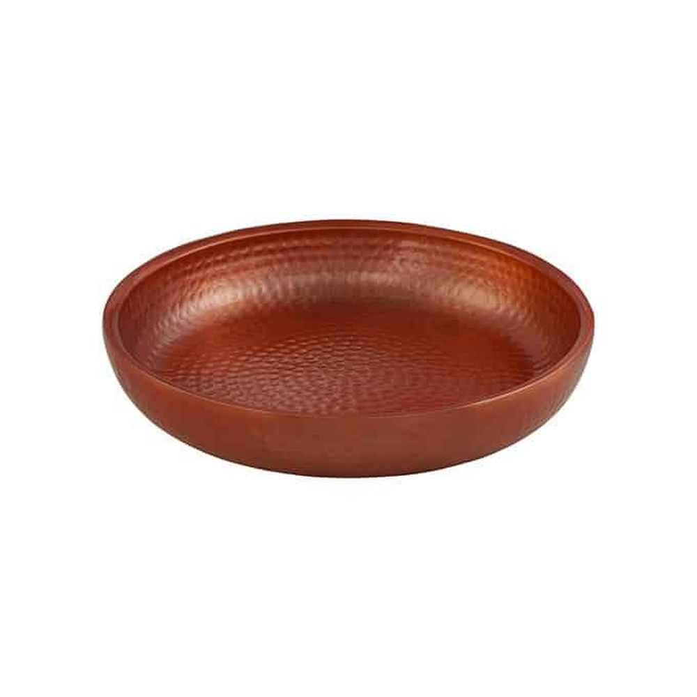 American Metalcraft Copper Hammered Aluminum 128 Ounce Double Wall Seafood Tray, 14 Inch Dia. X 2-3/4 Inch Height