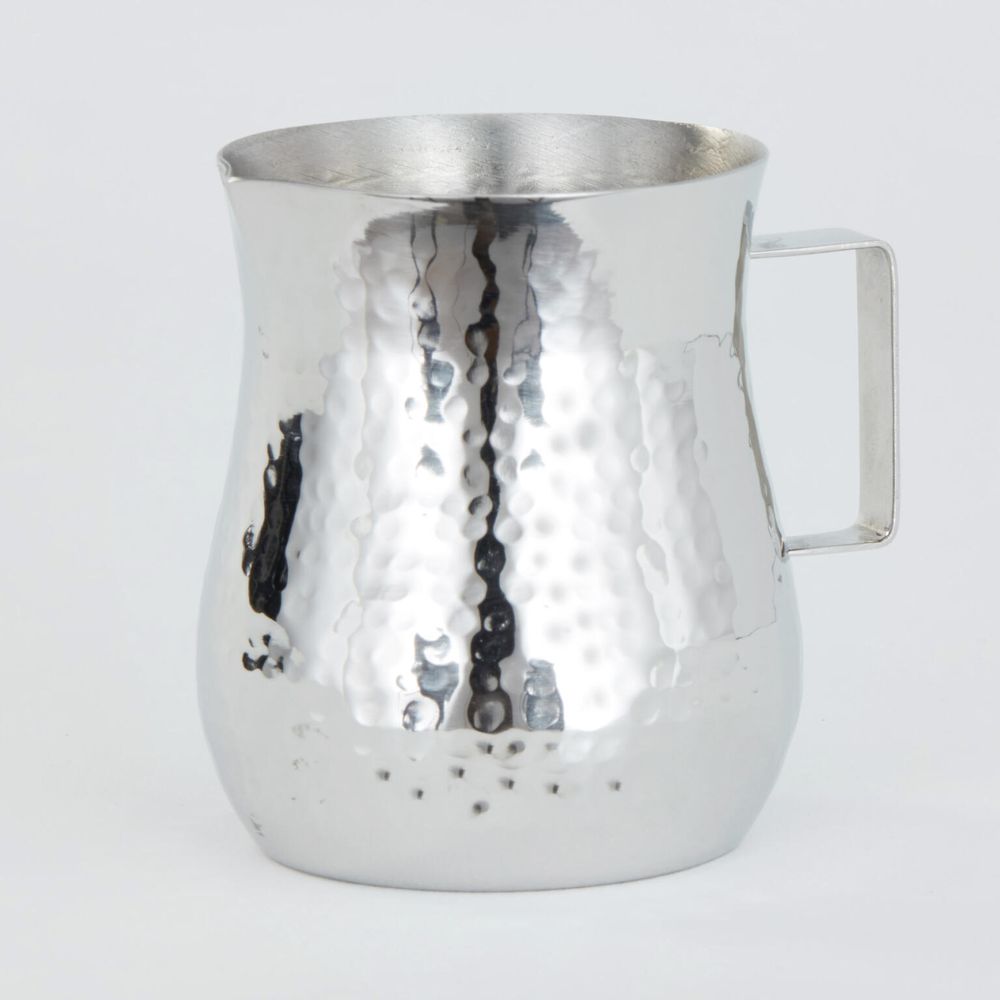 American Metalcraft Silver Hammered Stainless Steel 4 Ounce Bell Creamer, 3 X 2-1/4 X 2-3/4 Inch