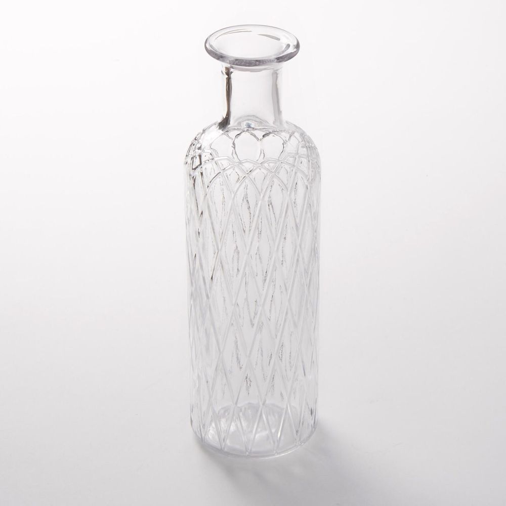 American Metalcraft Clear Glass 29 Ounce Diamond Carafe, 3-1/8 Inch Dia. X 10-1/4 Inch Height