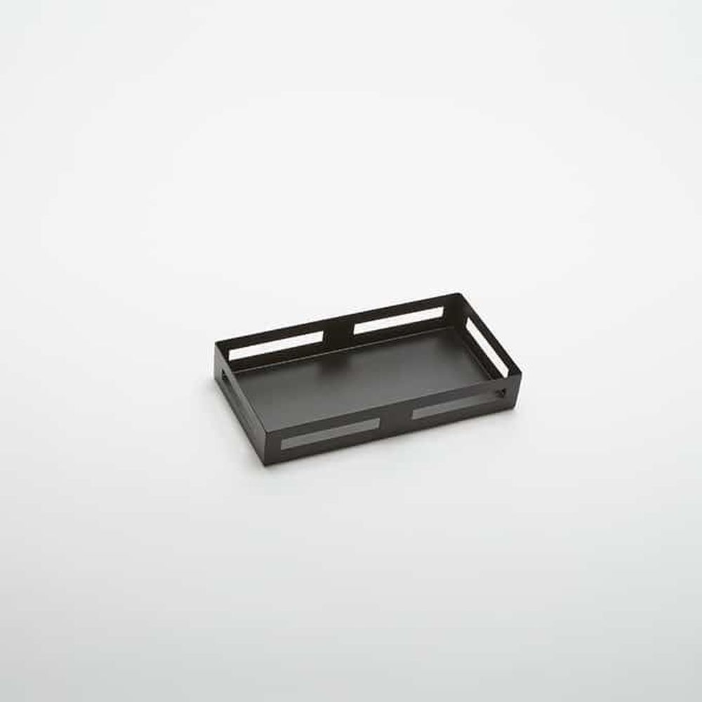 American Metalcraft Black Stainless Steel Twilight Multifunctional Riser, 12-1/8 X 6-1/8 X 2 Inch