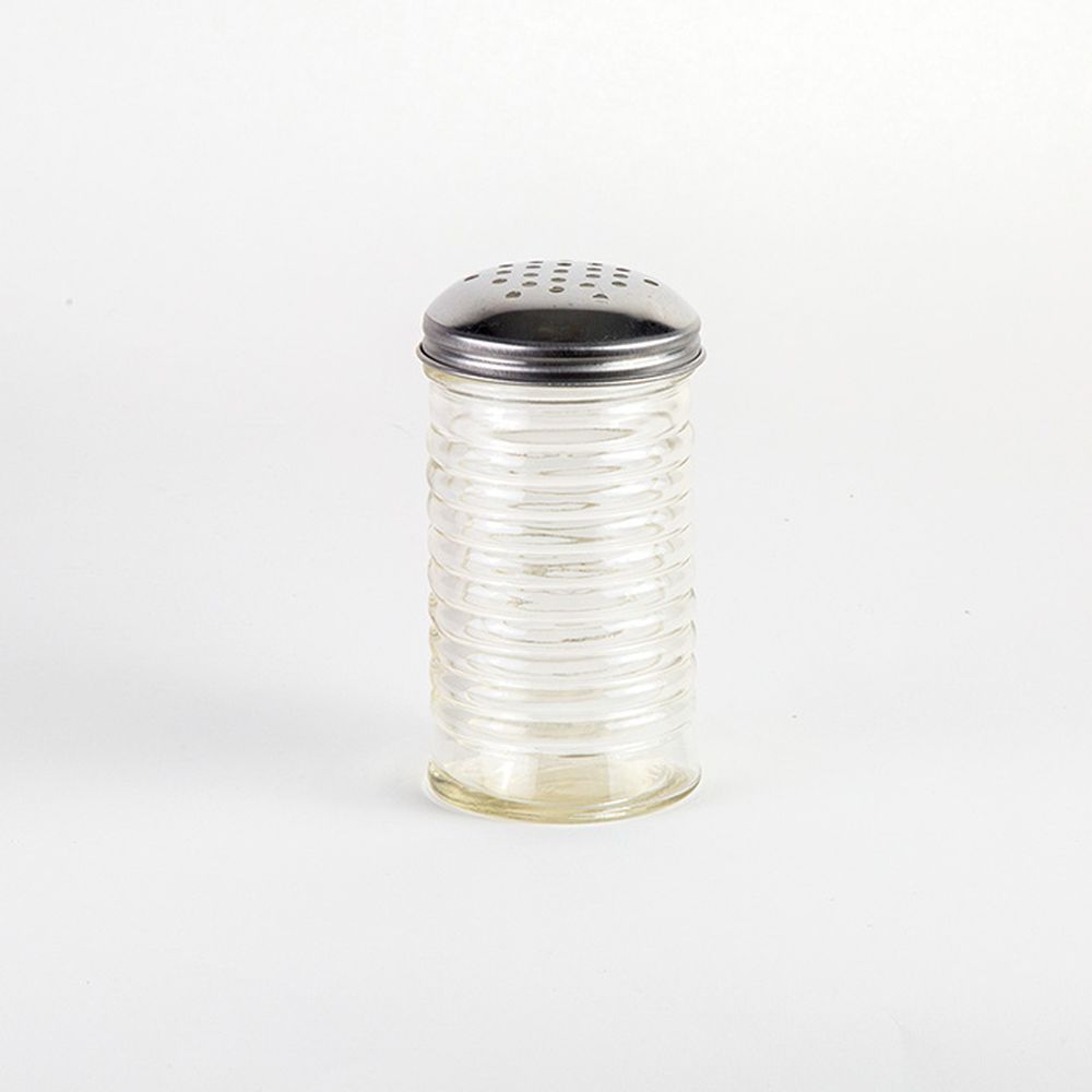 American Metalcraft Glass Beehive Shaker With Stainless Steel Cheese Top, 12 Ounce Capacity