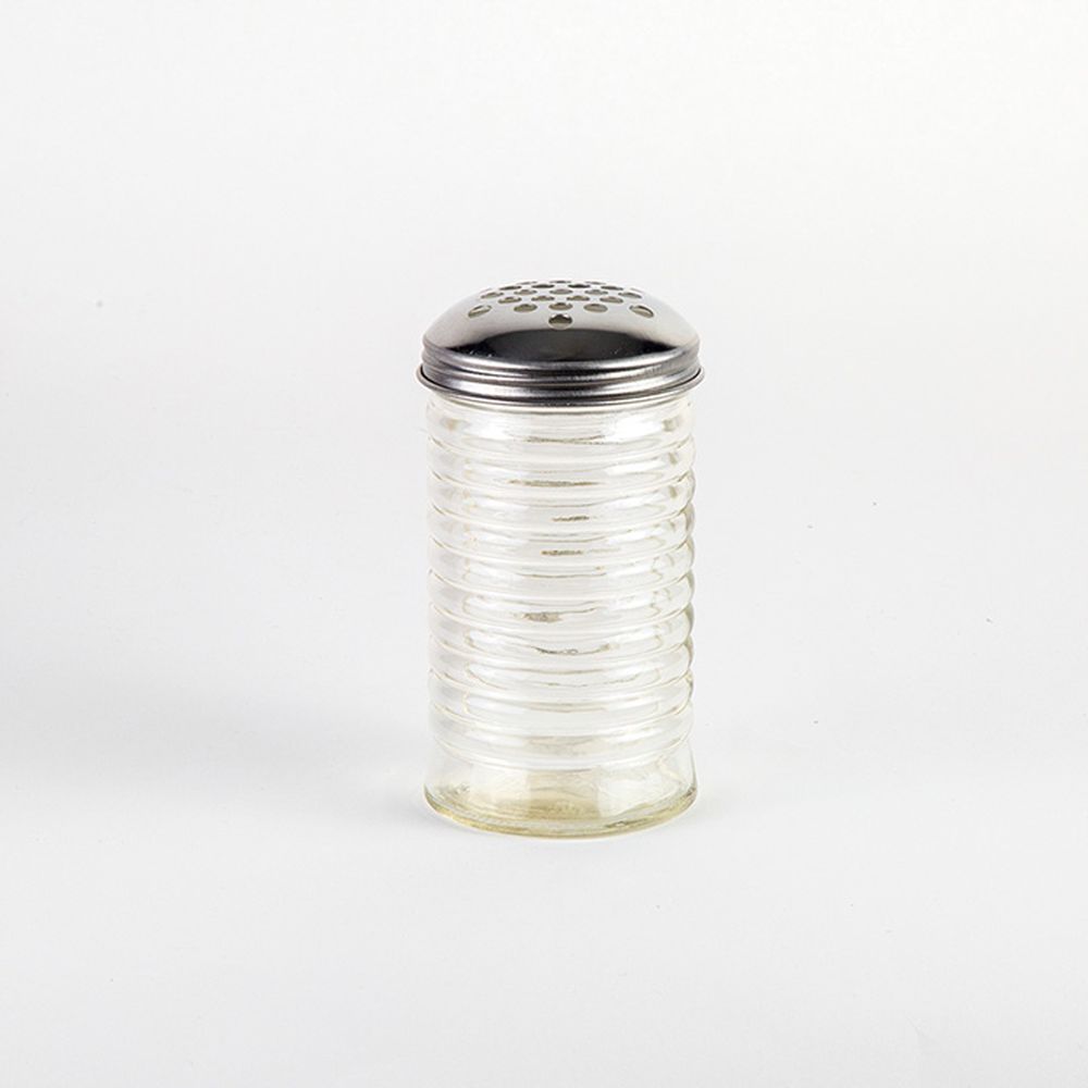 American Metalcraft Glass Beehive Shaker With Stainless Steel Spice Top, 12 Ounce Capacity