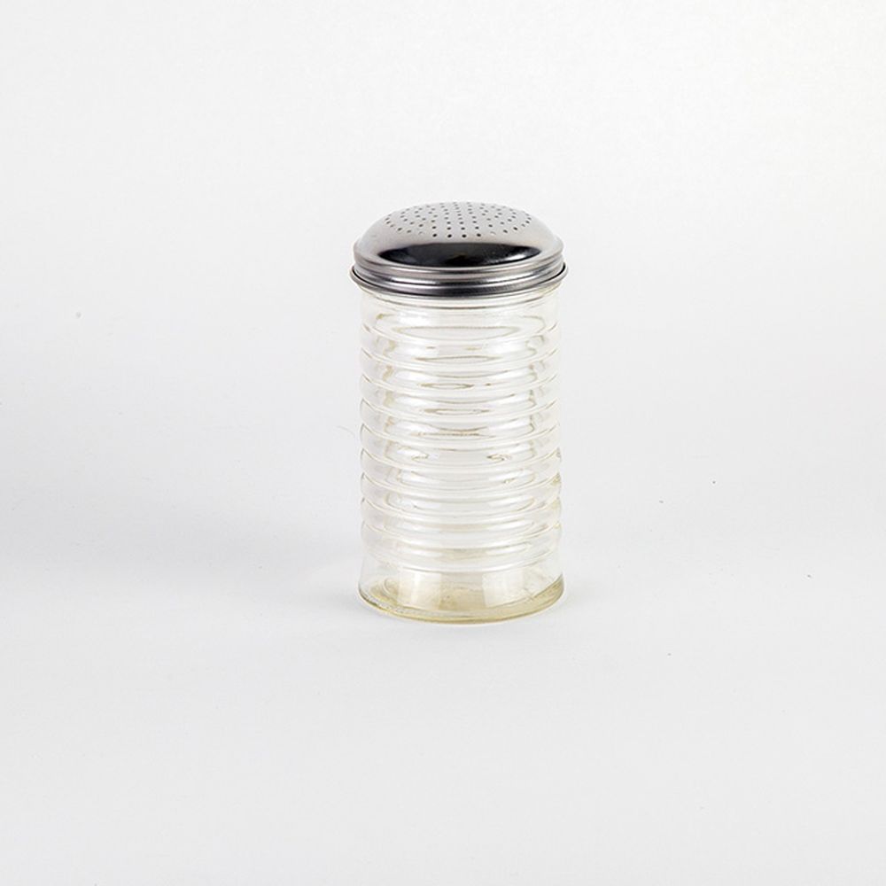 American Metalcraft Glass Beehive Shaker With Stainless Steel Dredge Top, 12 Ounce Capacity