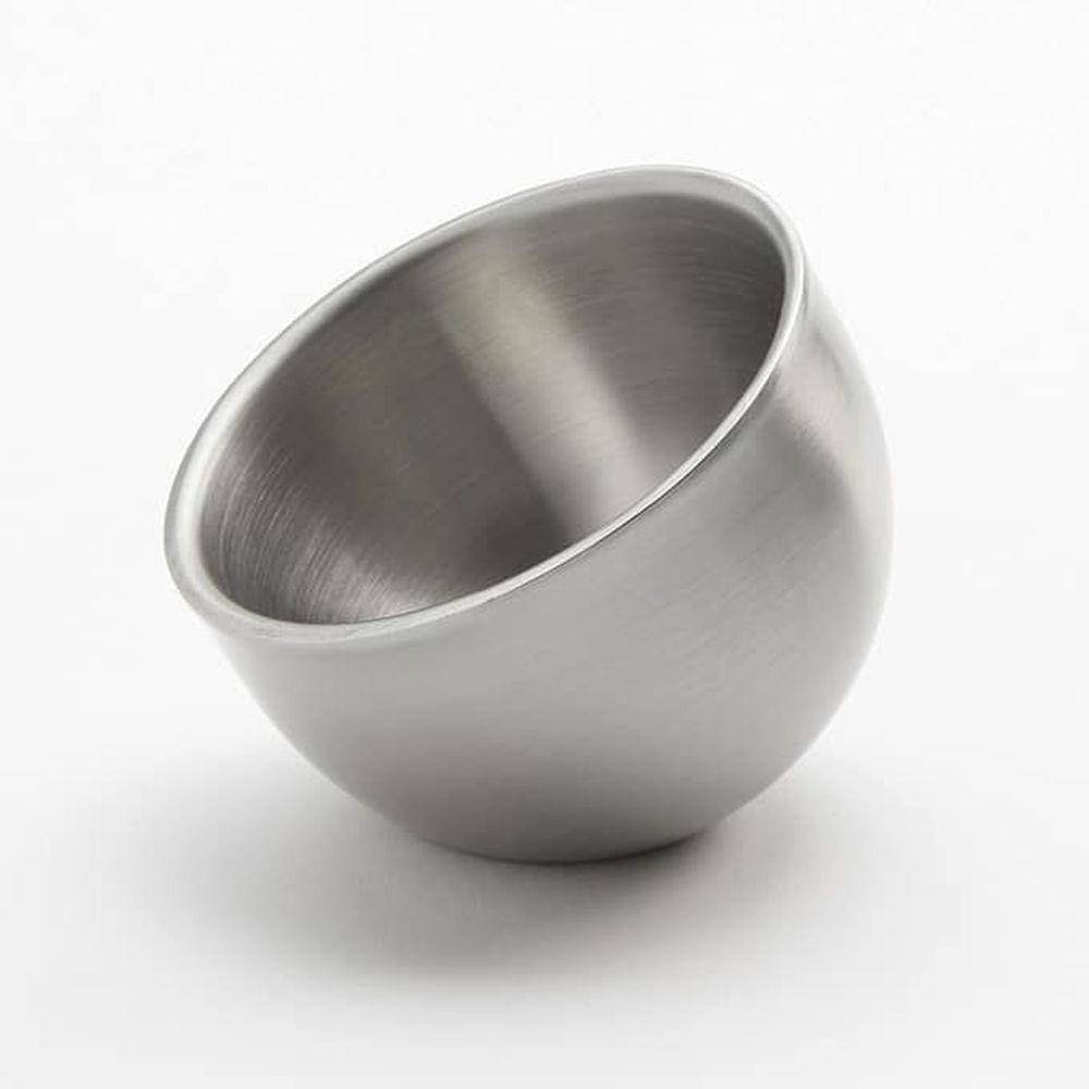 American Metalcraft Stainless Steel Satin Finish Double Wall Angled Sauce Cup, 2.5 Ounce Capacity