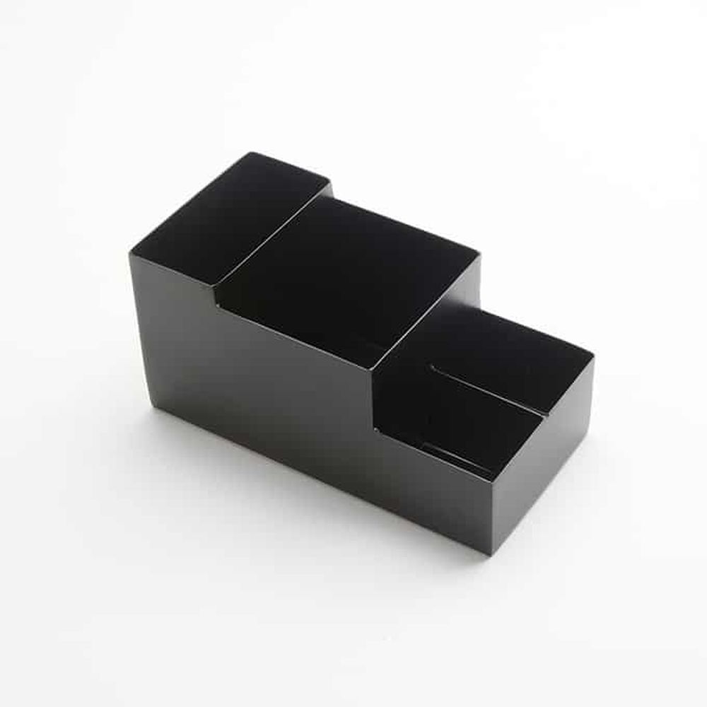 American Metalcraft Black Stainless Steel Coffee Caddy, 8 X 4 X 4-1/8 Inch