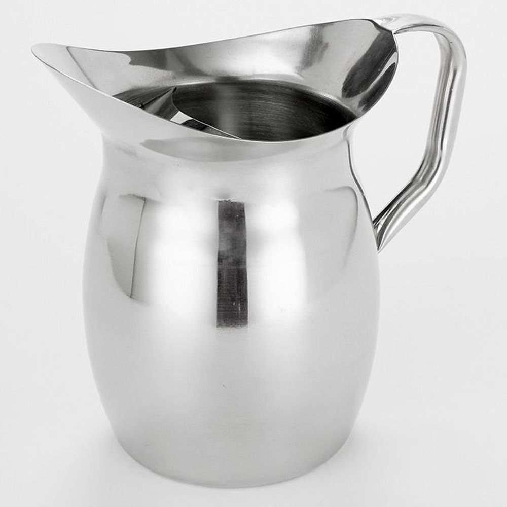 American Metalcraft Stainless Steel Bell Pitcher With Ice Guard, 100 Ounce Capacity