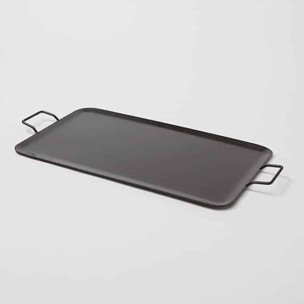 American Metalcraft Black Wrought Iron Full Size Replacement Iron Griddle With Handle, 32-1/8 X 16 Inch
