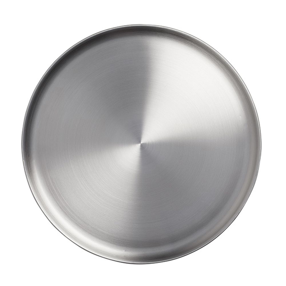American Metalcraft Stainless Steel Satin-finish Coupe Plate, 14 X 14 X 3/8 Inch