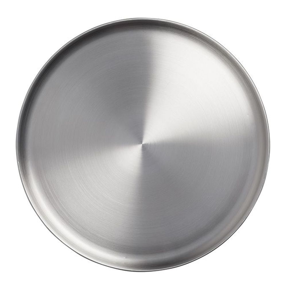 American Metalcraft Stainless Steel Satin-finish Coupe Plate, 15 X 15 X 3/8 Inch