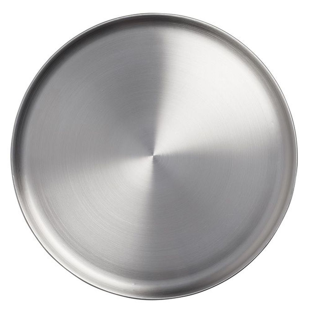 American Metalcraft Stainless Steel Satin-finish Coupe Plate, 16 X 16 X 3/8 Inch