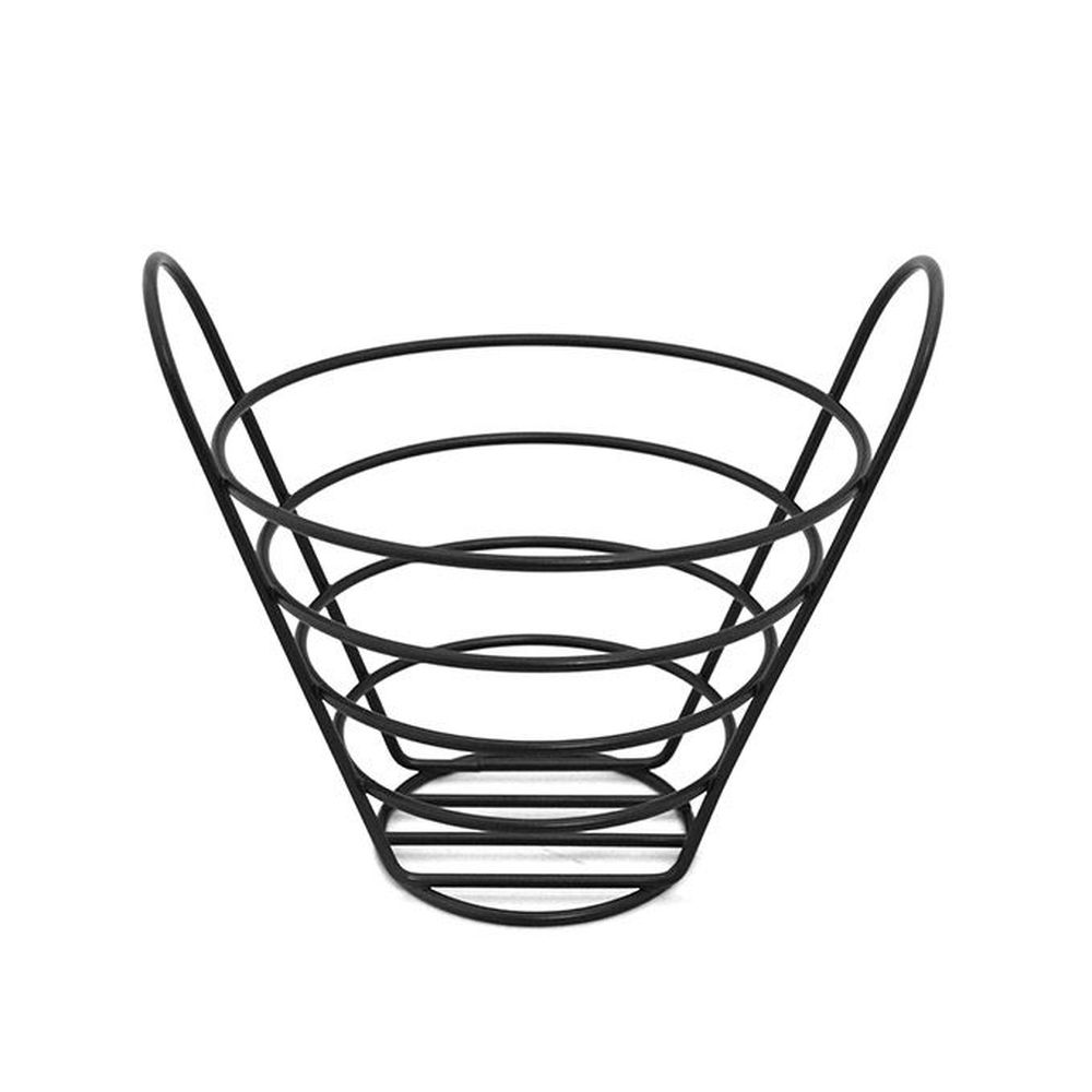 American Metalcraft Black Steel Wire Round Basket, 7 Inch Dia. X 5 Inch Height