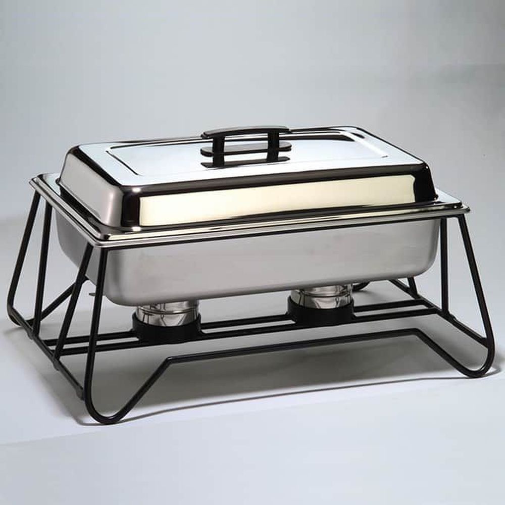 American Metalcraft Black Wrought Iron Full Size Chafer Frame, 24-1/2 X 16-1/2 X 8-1/4 Inch Height